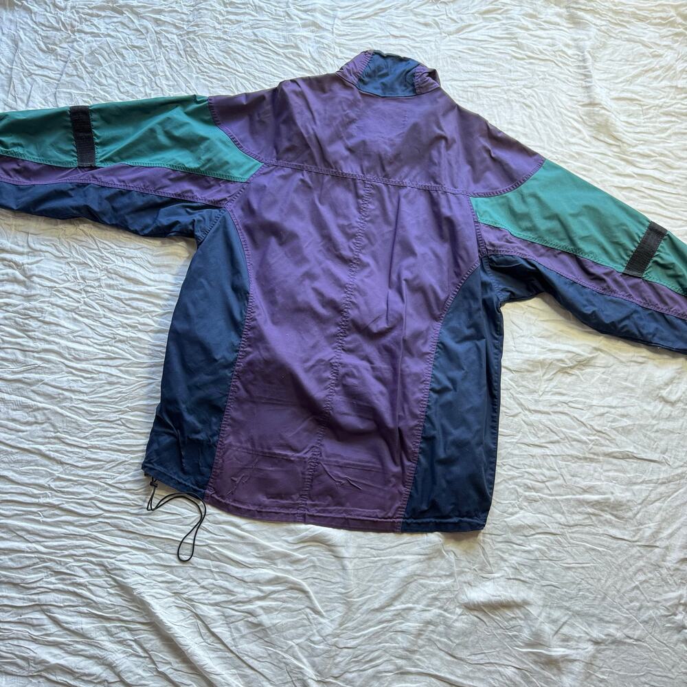 Vintage 80s/90s Ballistic by White Sierra Purple & Teal color Block Jacket — L - Picture 5 of 6
